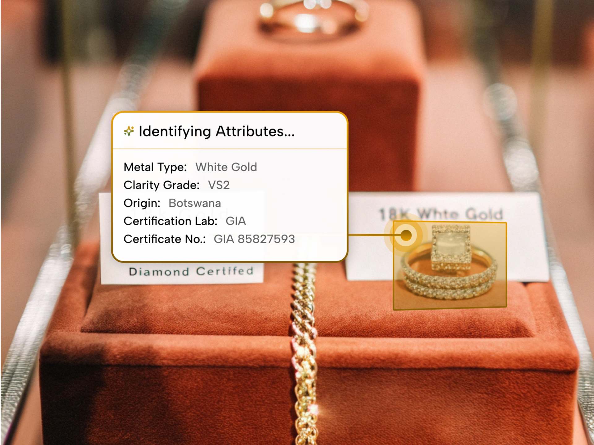Jewelry certification management dashboard