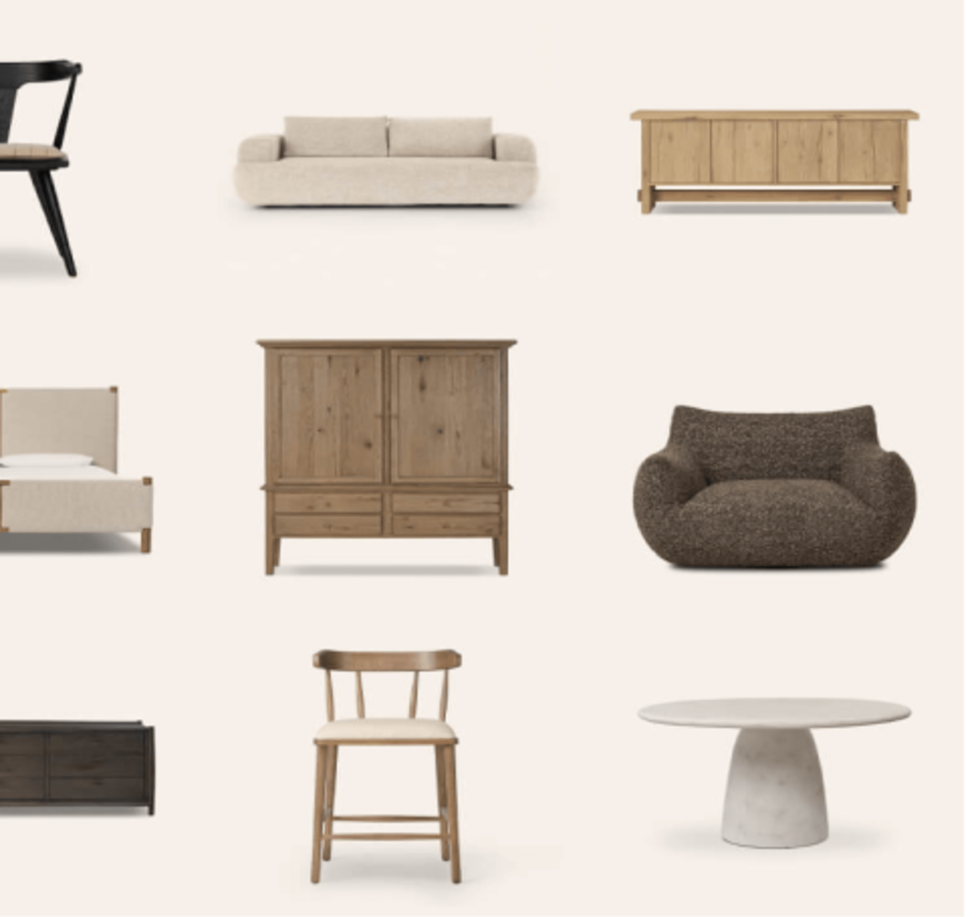 Furniture visual merchandising tools