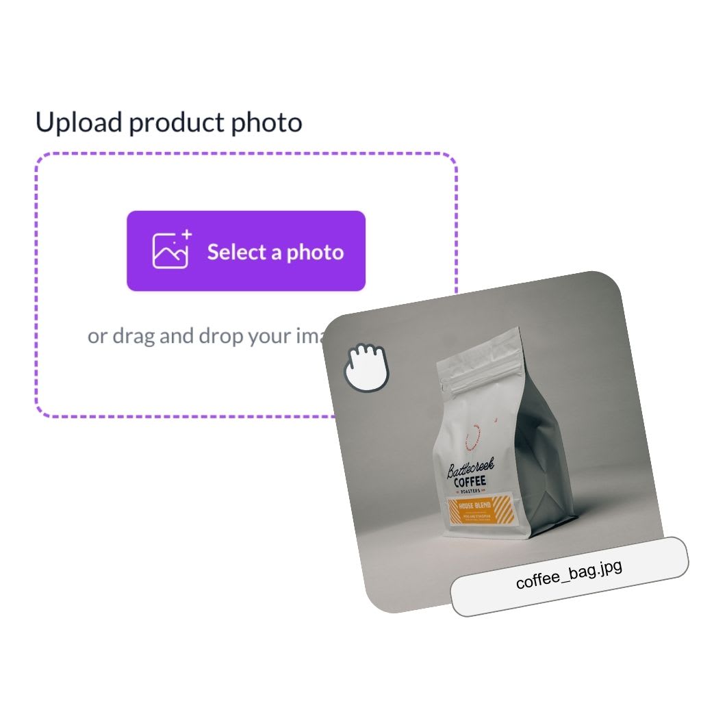 Upload product photo