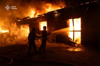 Росія атакувала Київ дронами / facebook.com/DSNSKyiv