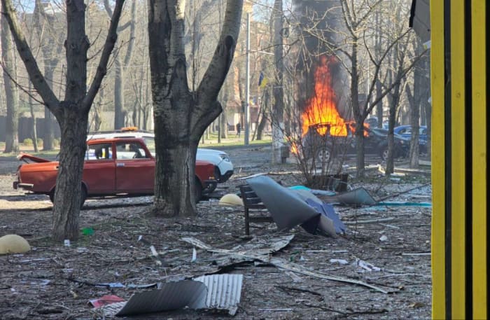 Армія РФ вдарила по Херсону / t.me/khersonskaODA