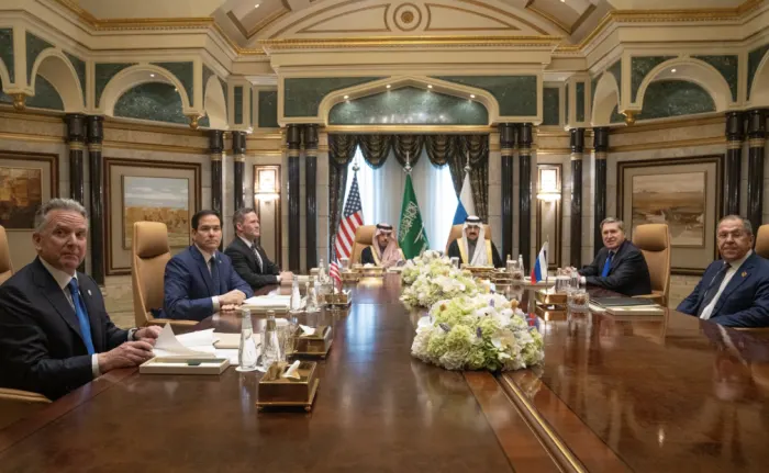 Архівне фото переговорів представників США та Росії в Ер-Ріяді 18 лютого 2025 року / wikipedia.org