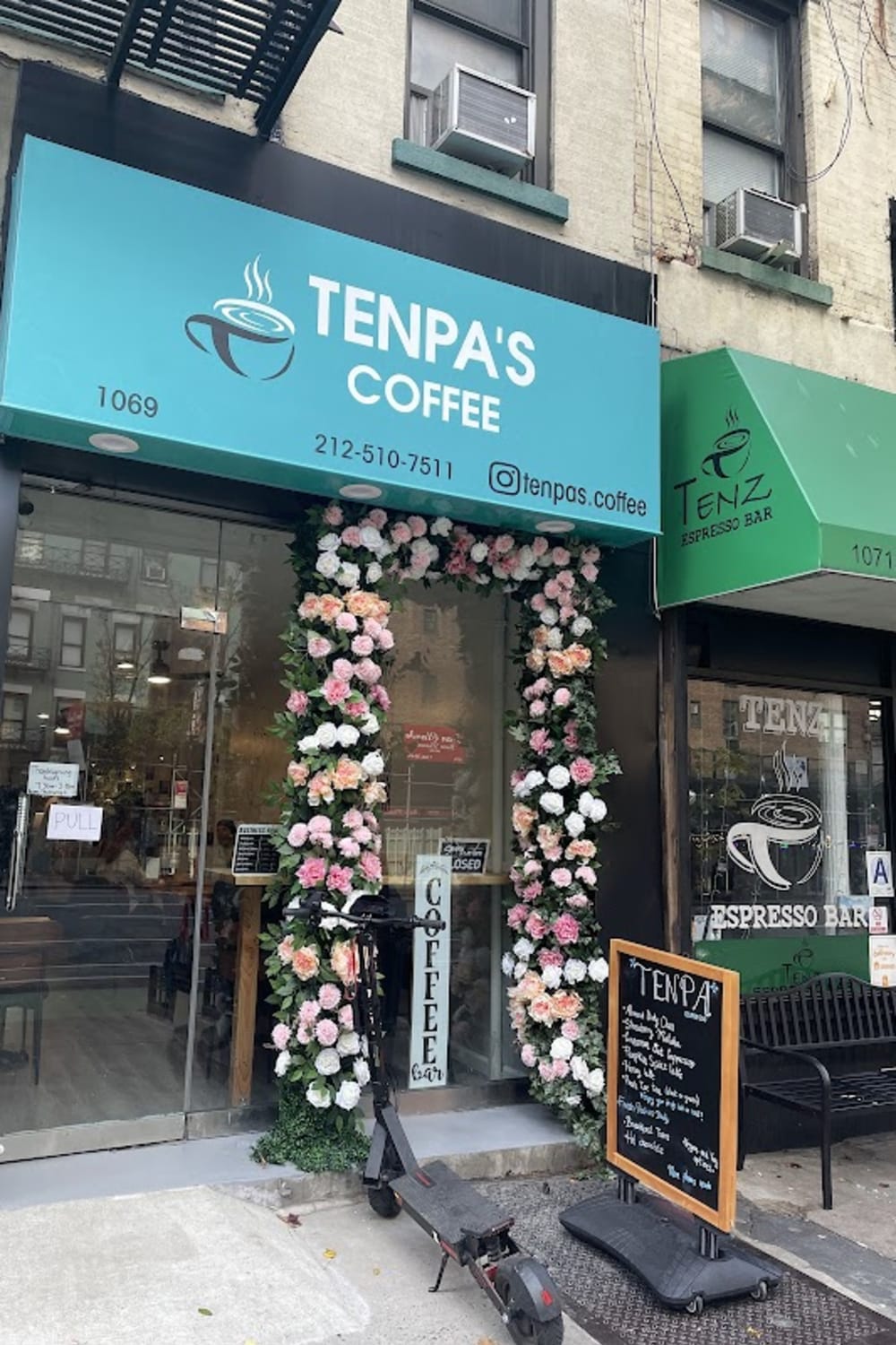 TENPA’S Coffee — matcha drink detail