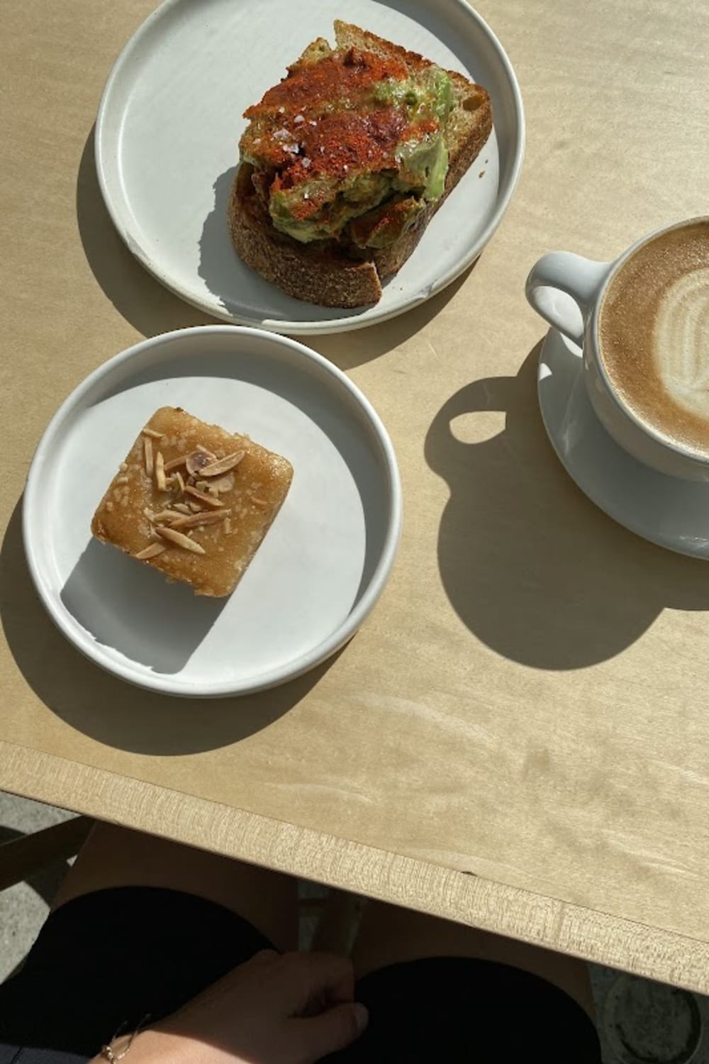 Blue Bottle Coffee — matcha drink detail