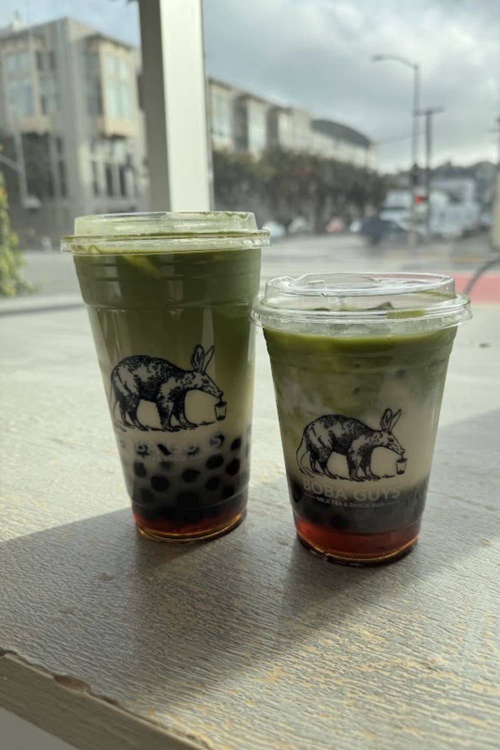 Boba Guys Potrero — matcha drink detail