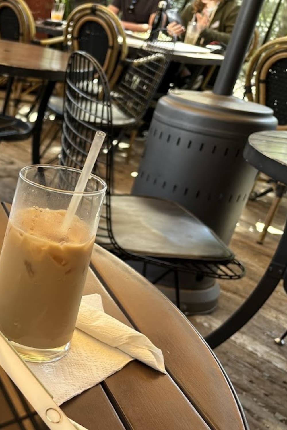 Cafe Loft — matcha drink detail