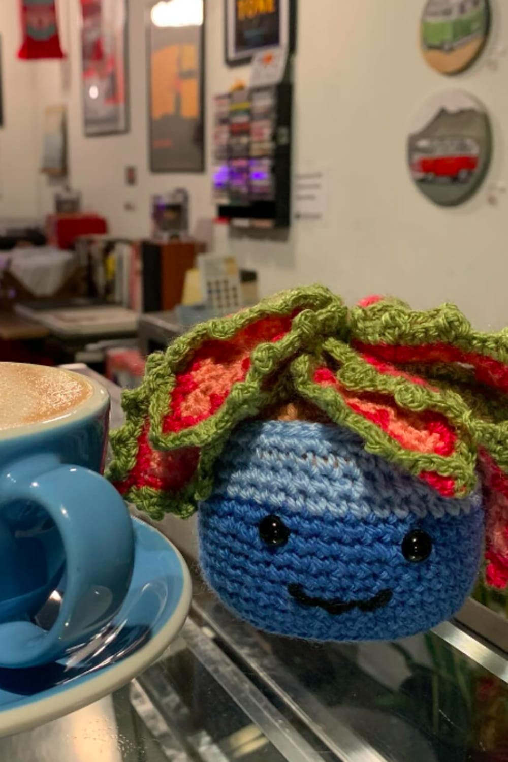 Cafe Suspiro — matcha drink detail