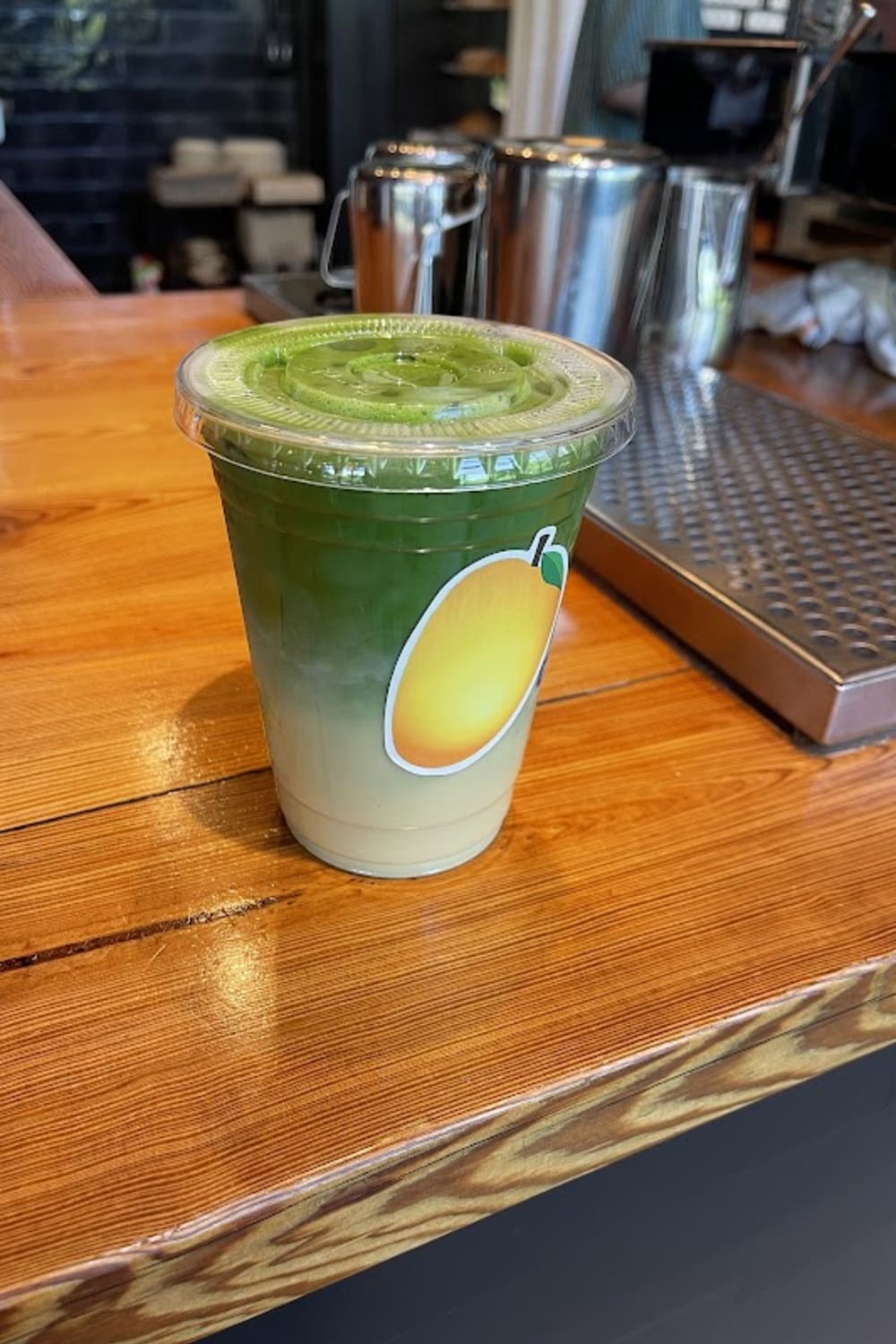 Daily Dose Coffee — matcha drink detail