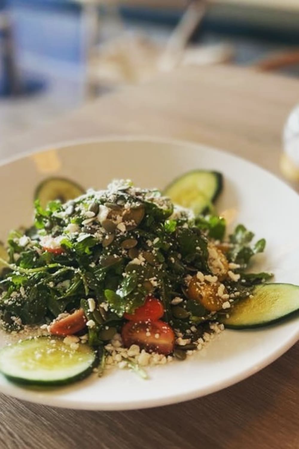 Doppio Coffee & Brunch — matcha drink detail