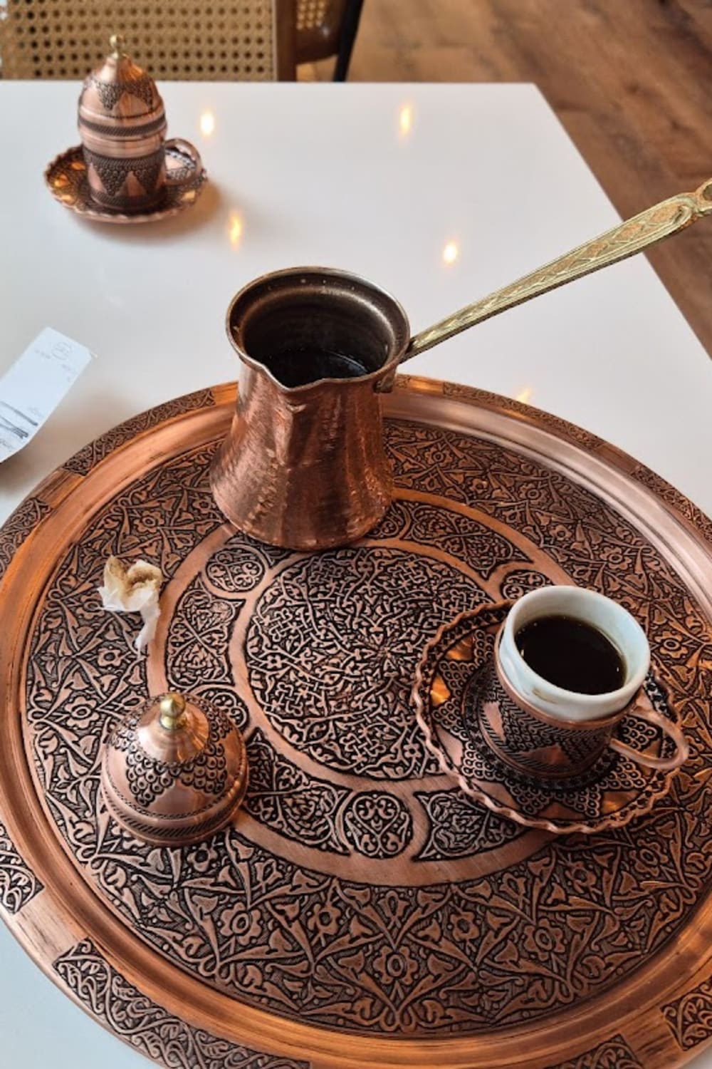 Haraz Coffee House — matcha drink detail