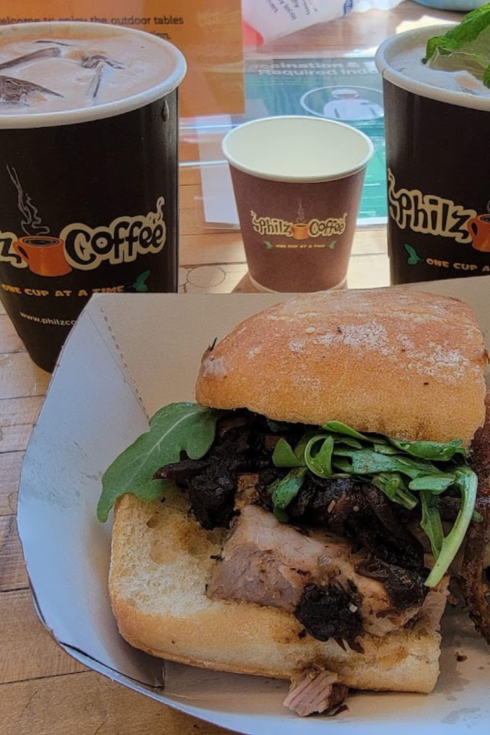 Philz Coffee — matcha drink detail