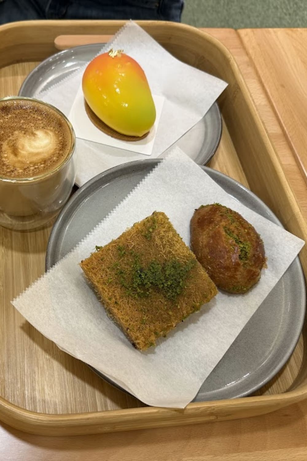 Qahwah Time specialty coffee — matcha drink detail