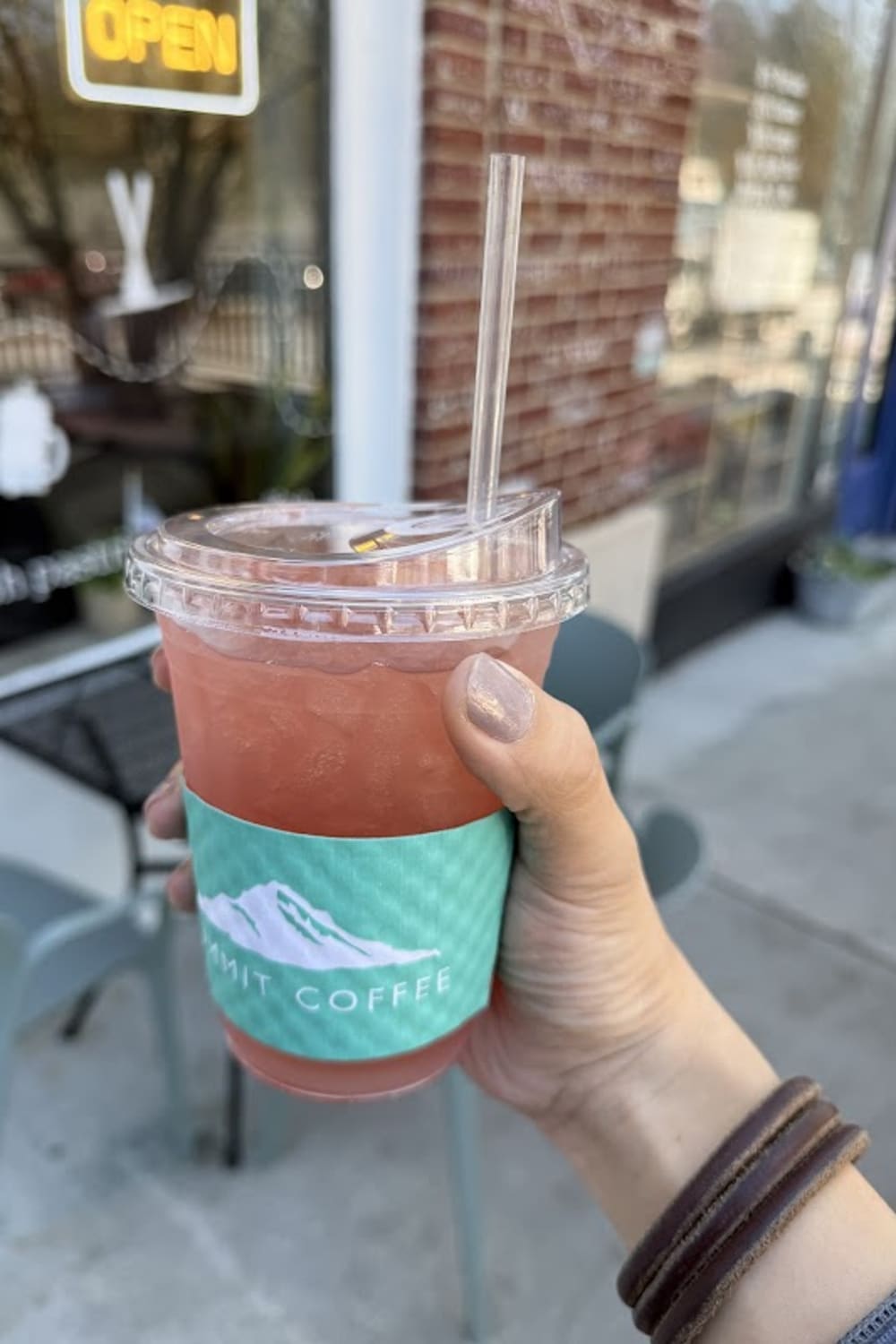 Summit Coffee Emory Village — matcha drink detail
