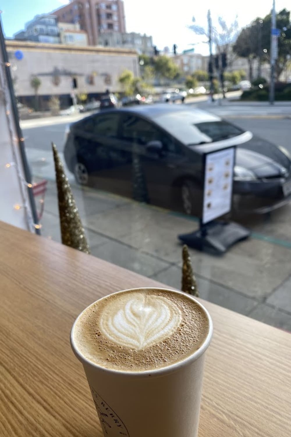 The Coffee Berry SF — matcha drink detail