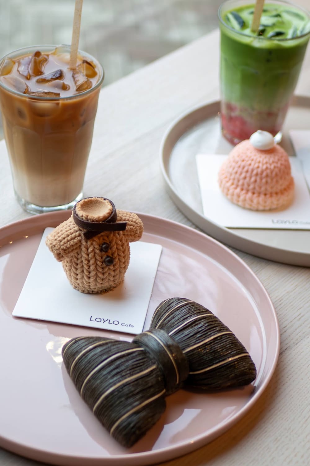 Laylo Cafe — matcha drink detail