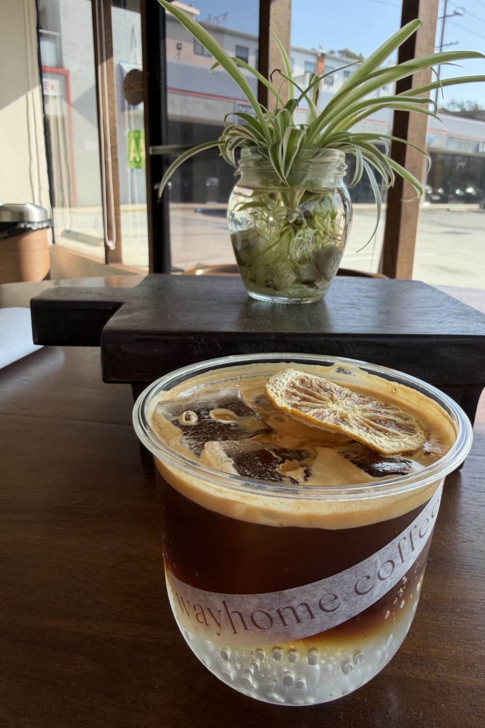 Way Home Coffee — matcha drink detail