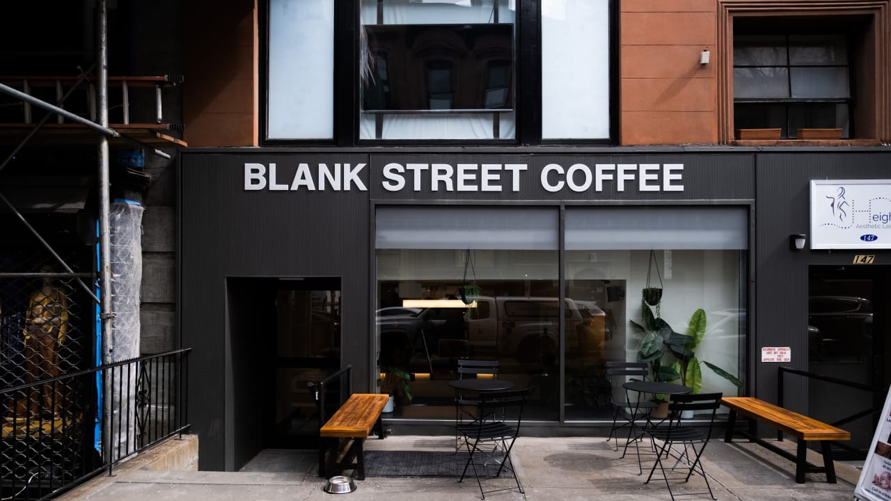 Blank Street Coffee β matcha shop interior or drinks