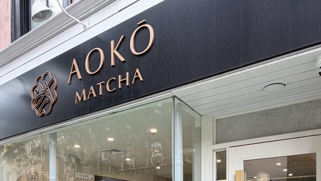 Aoko Matcha — matcha shop interior or drinks