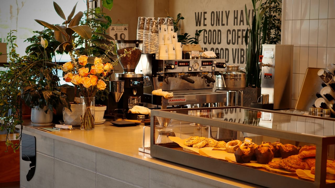 Cafe Comma β matcha shop interior or drinks