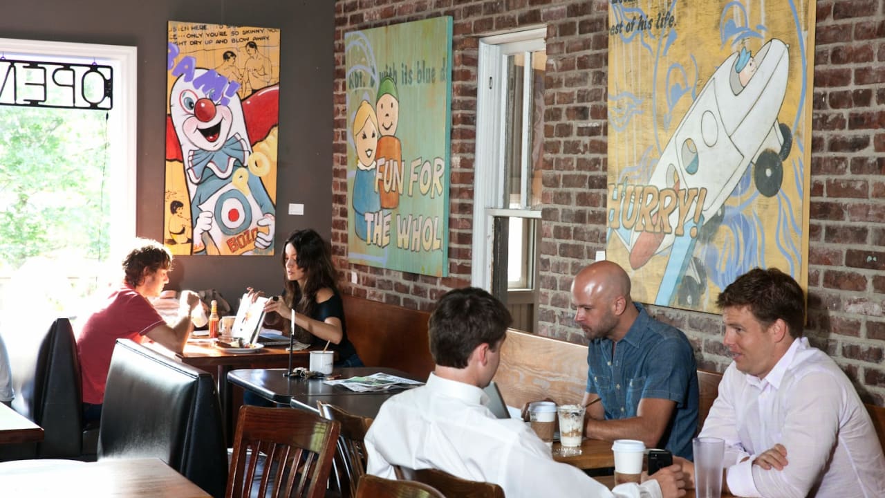 Frothy Monkey β matcha shop interior or drinks