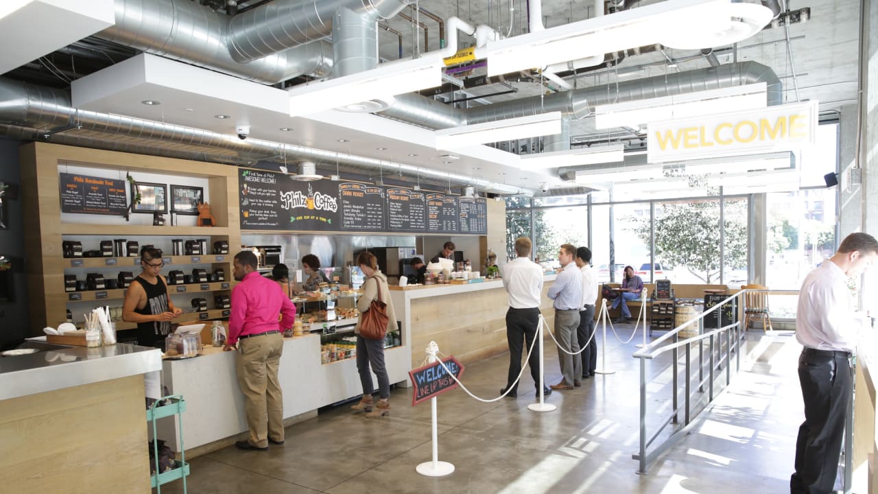 Philz Coffee β matcha shop interior or drinks