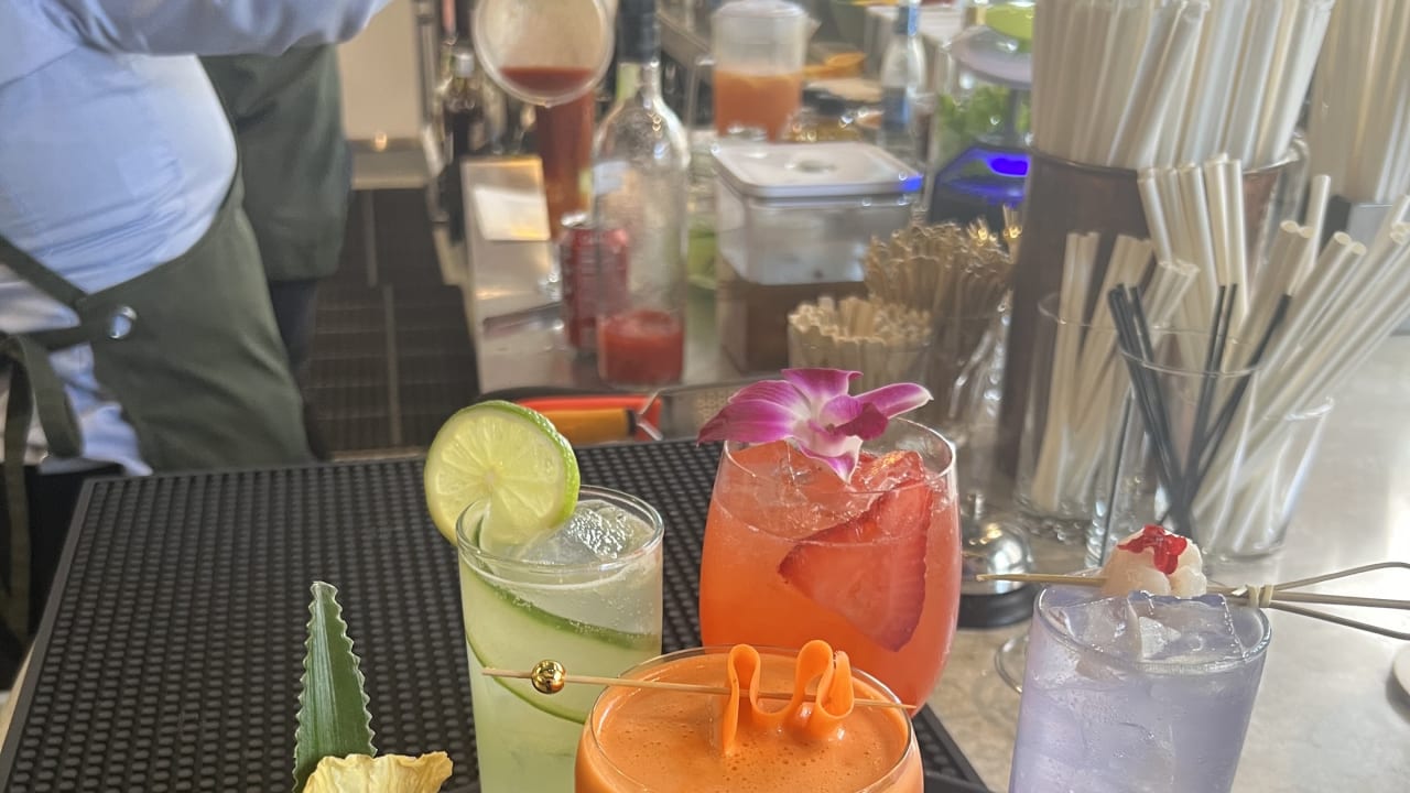The Grove β matcha shop interior or drinks