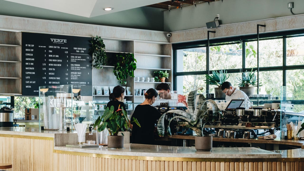 Verve Coffee Roasters β matcha shop interior or drinks