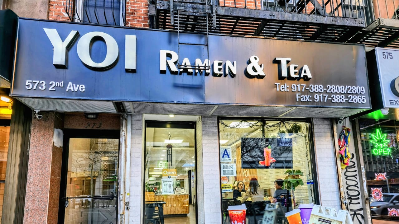 Yoi Ramen & tea β matcha shop interior or drinks