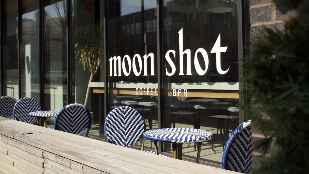 Moonshot Coffee Bar — matcha shop interior or drinks