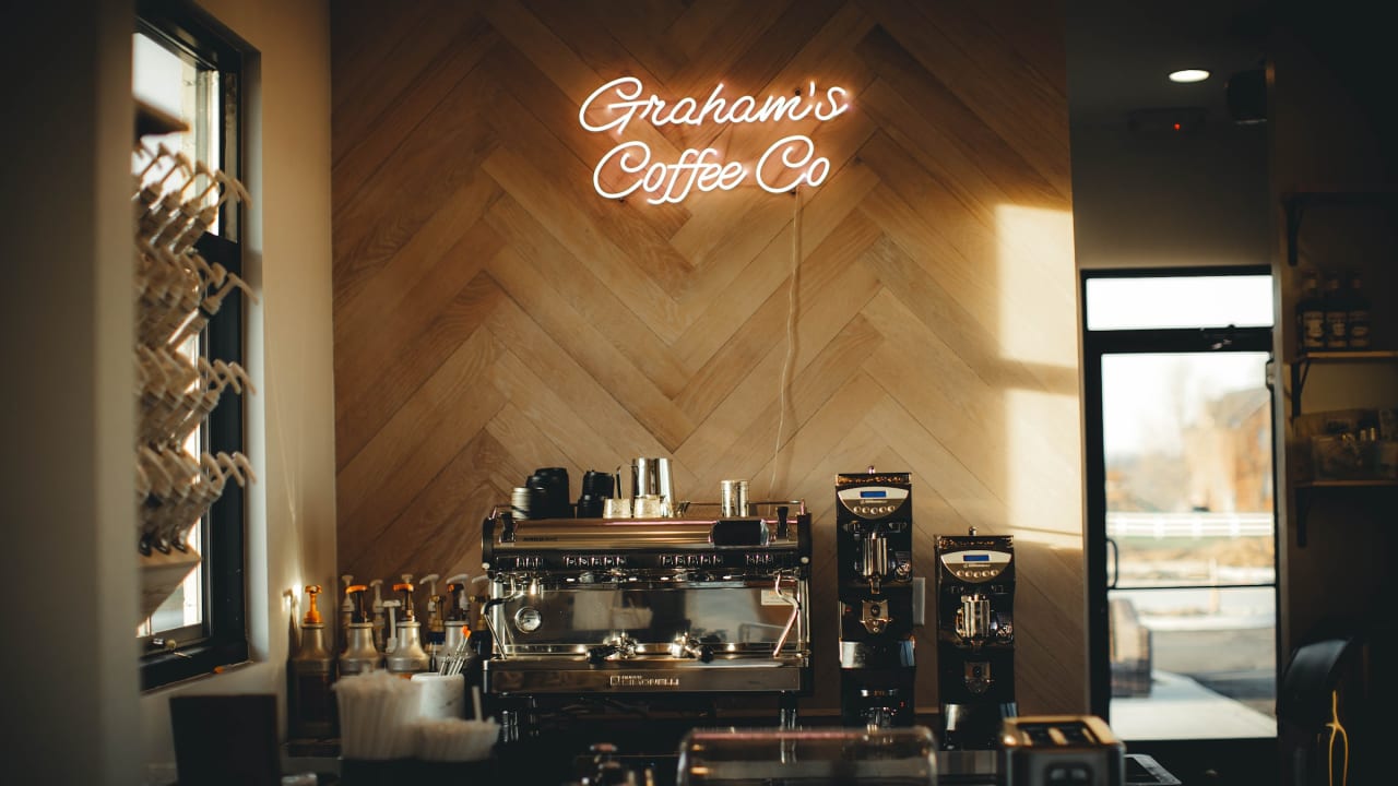 Graham’s Coffee Co — matcha shop interior or drinks