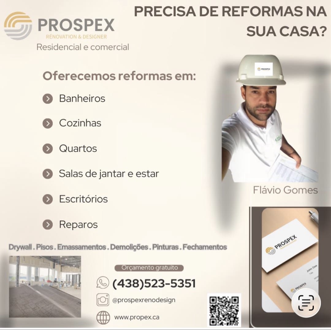 Reformas e Renovação em Geral – Montréal e Região