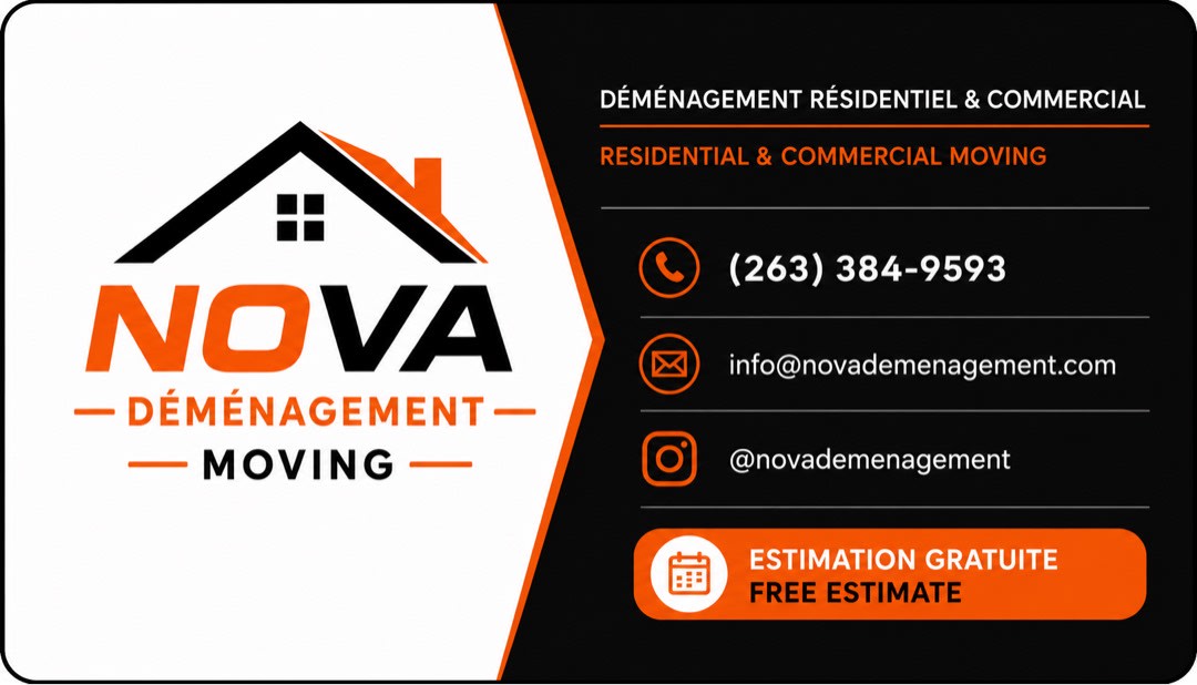 NOVA Déménagement • Moving