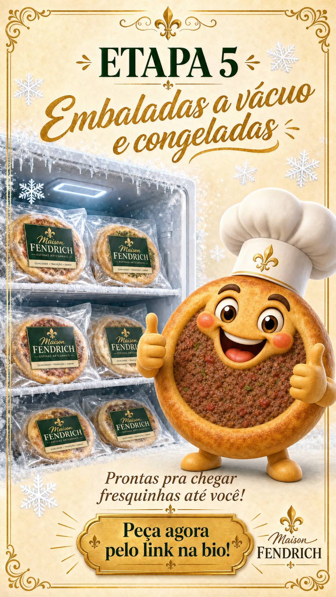 Esfihas pré-assadas e congeladas — foto 2 de 3