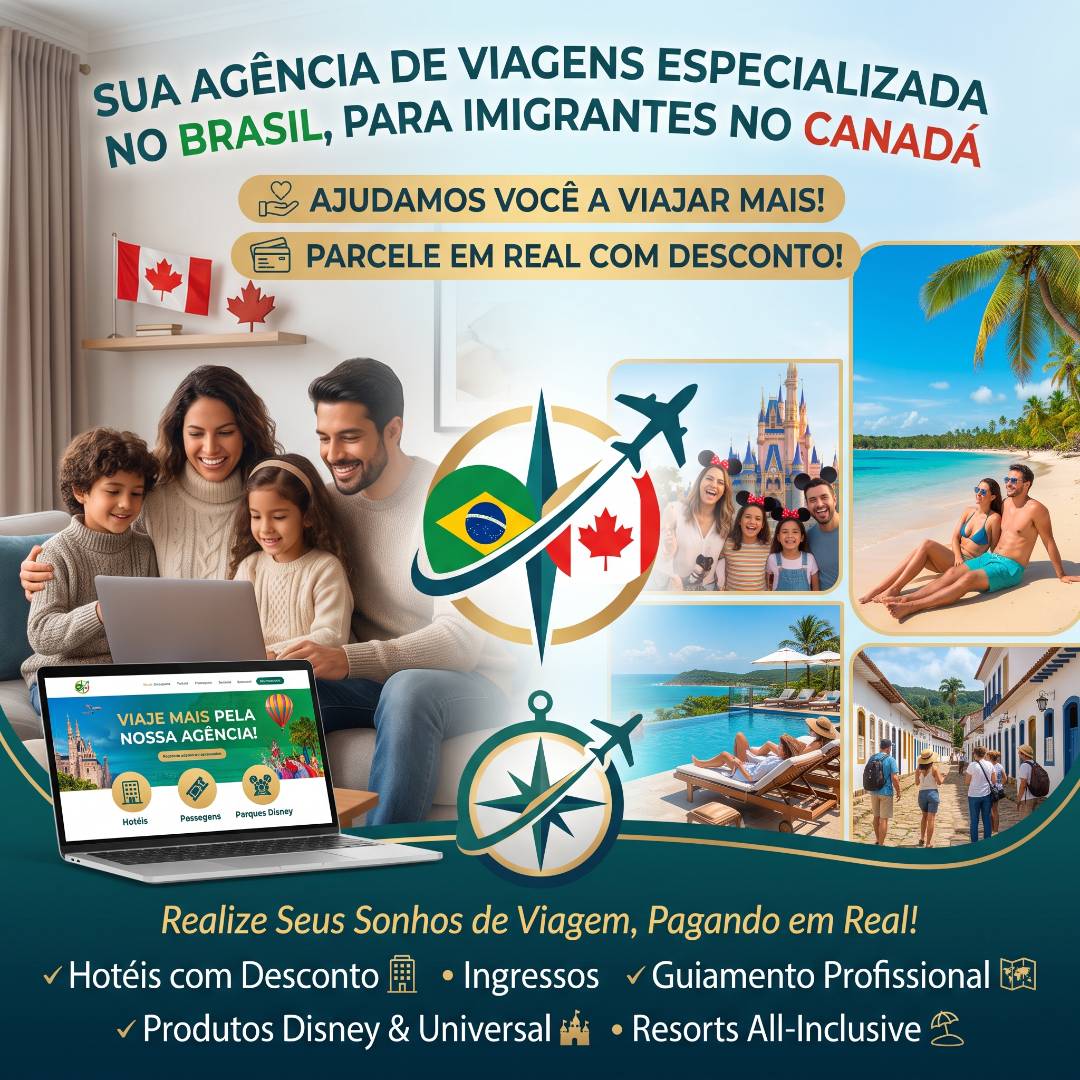 Pacotes de viagem, hotéis e ingressos em 10x sem juros em R$