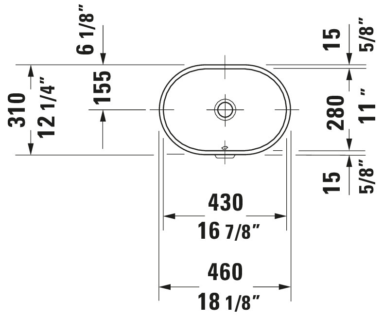 Pacific Plumbing Supply Company | Duravit Design Classics 16 7/8