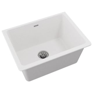 Quartz Classic Perfect Drain Undermount 25 in. Laundry Sink in White Quartz Classic Perfect Drain Undermount 25 in. Laundry Sink in White