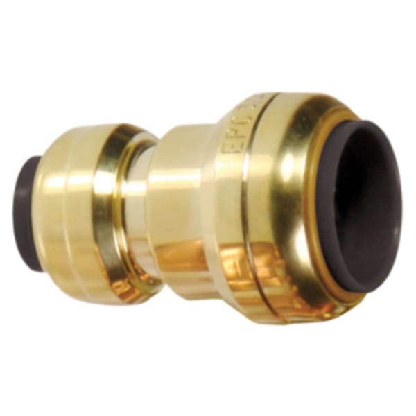 3/4" x 1/2" Reducing Coupling with Stop - Push