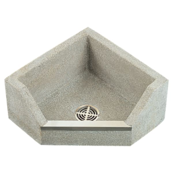 36" x 36" Stockton Terrazzo Neo Angle Mop Basin