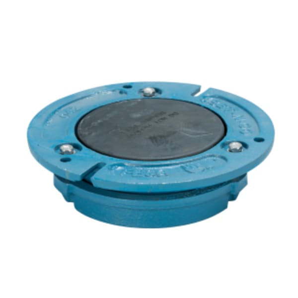 AB&A Set-N-Go 60002 Cast-Iron Closet Flange without Test Cap, 4 by 2 Inches (L x W)