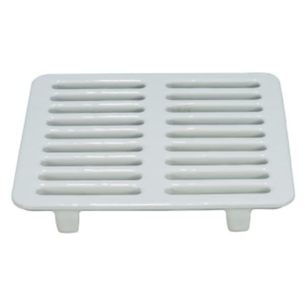AB&A 60502 Cast-Iron Full-Square Floor Sink Grate, 12 by 12 Inches, Porcelain Coated