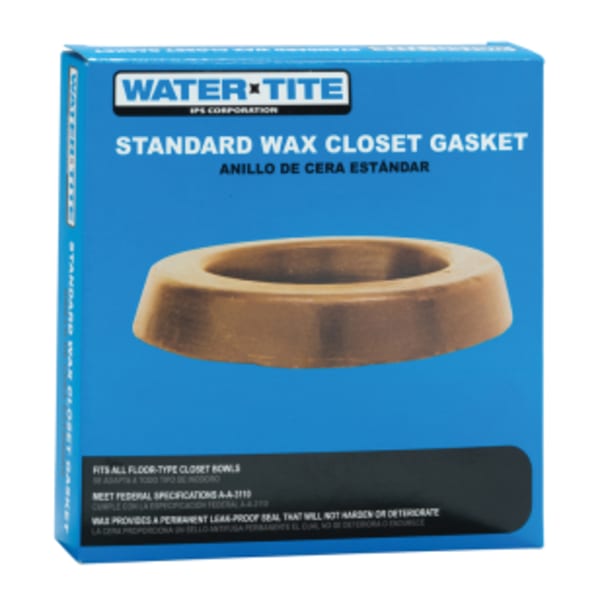 Water-Tite 82550 Standard Wax Closet Gasket, 100% Pure Petroleum, Brown