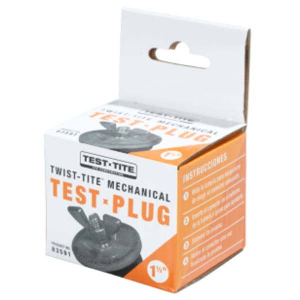Test-Tite 83591 Twist-Tite ABS Mechanical Test Plug, For 1-1/2-Inch NPS (End-of-Pipe Use Only)