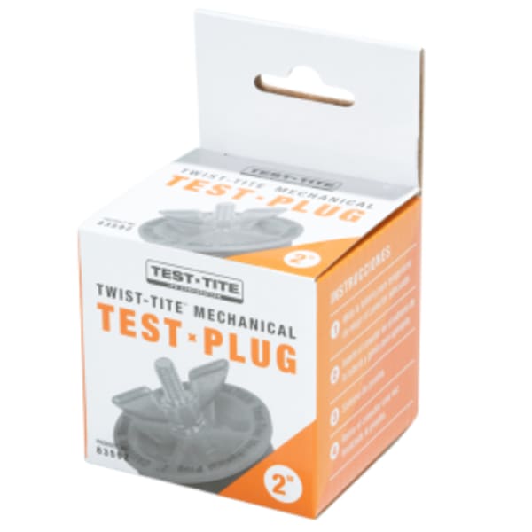 Test-Tite 83592 Twist-Tite ABS Mechanical Test Plug, For 2-Inch NPS (End-of-Pipe Use Only)