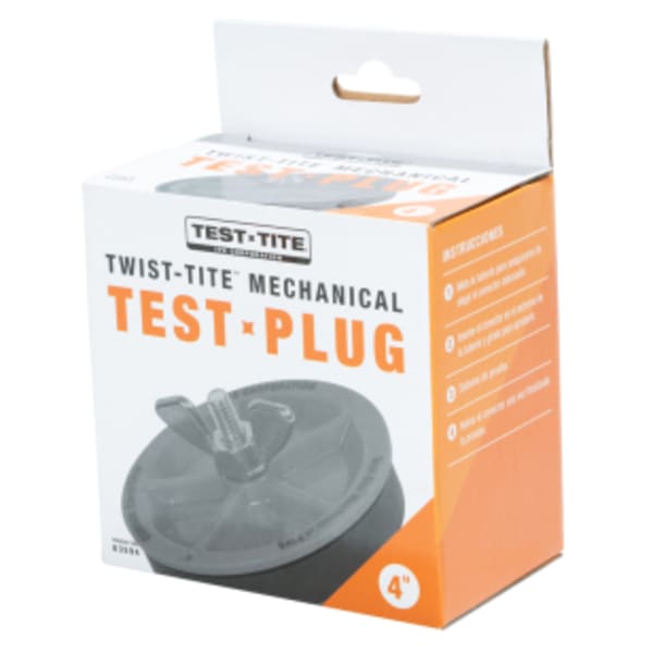 Test-Tite 83594 Twist-Tite ABS Mechanical Test Plug, For 4-Inch NPS (End-of-Pipe Use Only)