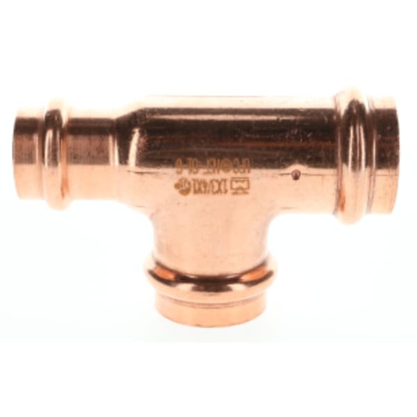 1" x 3/4" x 1" Copper Press Fittings - Tee P x P x P