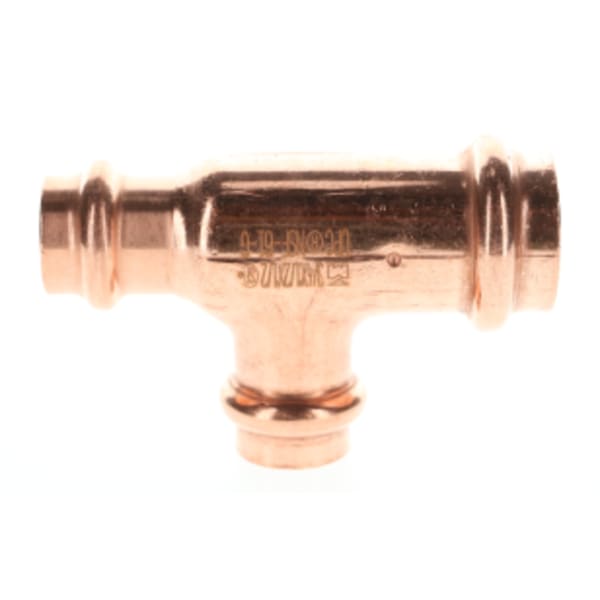 3/4" x 1/2" x 1/2" Copper Press Fittings - Tee P x P x P