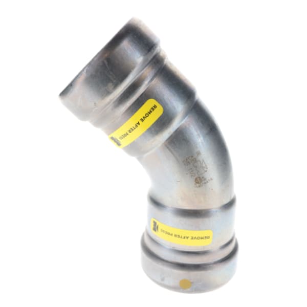 1-1/2" Carbon Steel Press Fittings - Gas - 45 Degree Elbow P x P