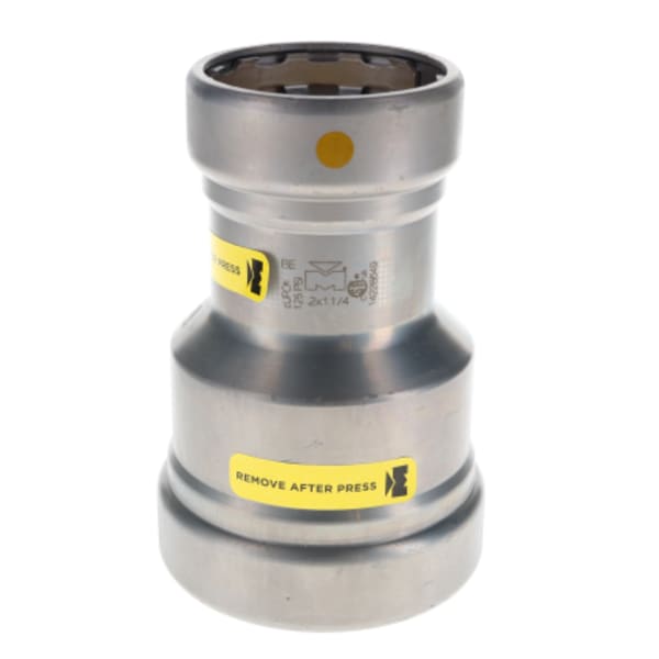 2" x 1-1/4" Carbon Steel Press Fittings - Gas - Coupling P x P