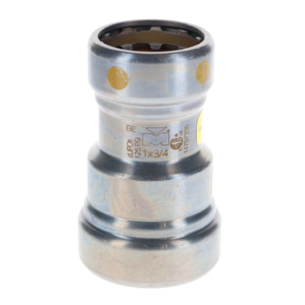 1" x 3/4" Carbon Steel Press Fittings - Gas - Coupling P x P