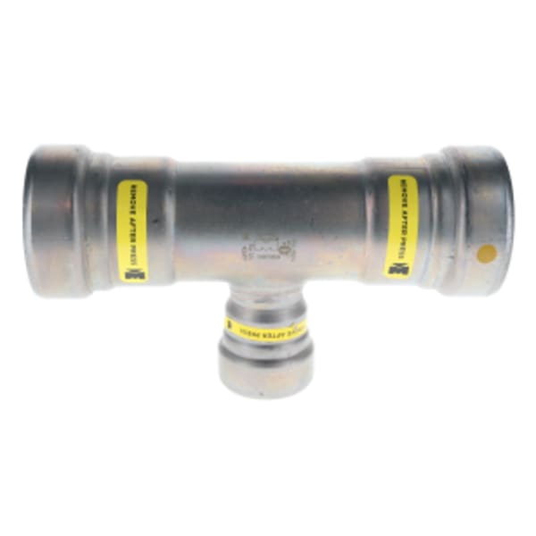 1-1/4" x 1-1/4" x 3/4" Carbon Steel Press Fittings - Gas - Tee P x P x P